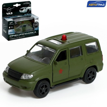 Metal machine "UAZ Patriot. Army ", inertia, 1:50