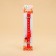 Fly collar "paw" luminous, with a bell and suspension, 30 x 1 cm, polyester, red 1067108