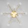 Aurika chandelier 9xg9 gold 60x60x30cm Bayerlux