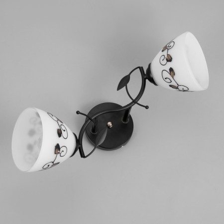 Chandelier "Arya" 2he27 40W black 47x26 cm-4