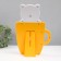 Photo frame plastic 16x11 cm "Tigerok in a cup" yellow 29.5x8x19.5 cm
