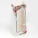 Package-carrier for flowers with a plastic window, “only for you”, white, 30 x 12 x 8 cm