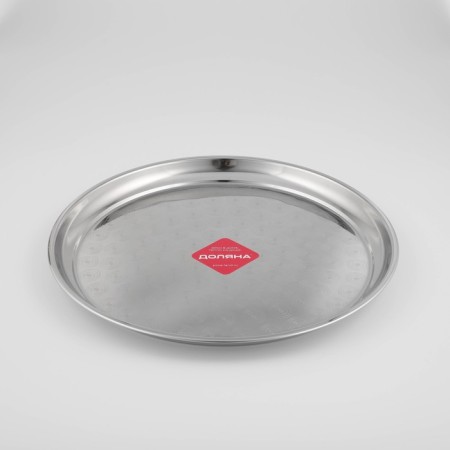 Stainless steel tray “India”, d = 40 cm, silver color-1