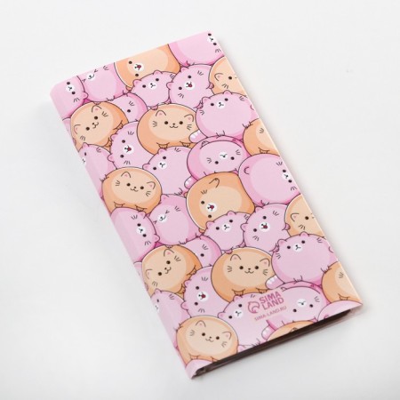 Wrap for chocolate, confectionery packaging "Pink cats", March 8, 18.2 x 15.5 cm-2