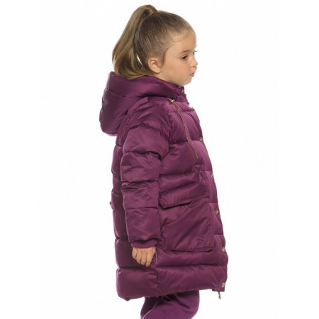 Coat for girls, height 98 cm, lilac color-4