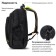 Brauberg Titanium Brauber Universal, 3 compartments, black, light green inserts, 45x28x18 cm, 270766