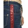 Pants for girls, height 128 cm, dark blue color