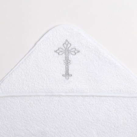 Baptum towel with embroidery 100% cotton, 75 x 75 cm-6