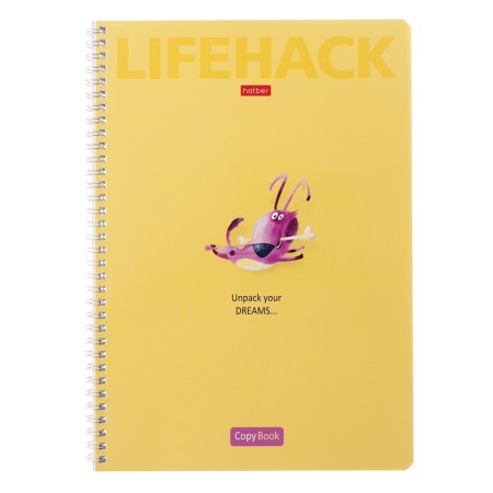 A4 notebook, 96 sheets in a cage on the crest of "Smeal", cover coated cardboard, OFSET block, mix-3