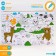 Soft puzzle for kids coloring “Mom and babies”, size 60x90 cm, 56 parts, crumb I