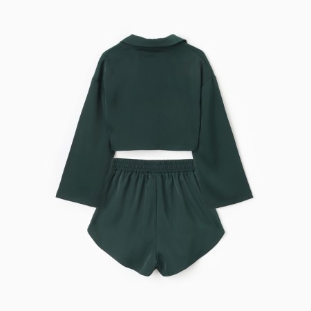 Kit (shirt, shorts) Women's Minaku: Home Collection Color Emerald, Rr. 46-10