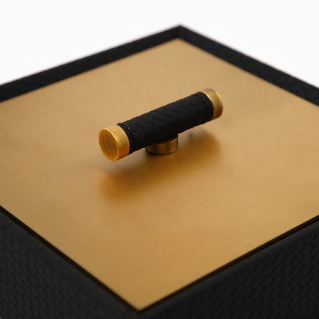 Eco -leather jewelry box, 15.3 x 15.3 cm-4