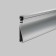 Aluminum profile skirting boards with backlight Led Strip Alm-8018-S-2M, 200x8x1.8 cm, silver color