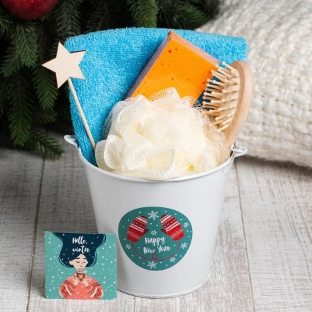 Gift set New Year's Ethel "Happy New Year" towel and accessories