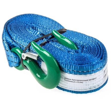 Ribbon Skyway, 5 tons, 5 m, 2 hooks, reinforced, blue, s03101023-1