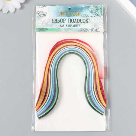 Strips for Quilling "Color" set 160 strips width 0.9 cm long 25 cm mix-6