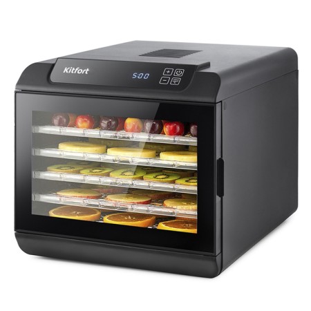 Drywall for vegetables and fruits KitFort KT-1905, 500 W, 6 tiers, black