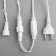 Garland “thread” 10 m, IP44, UMS, white thread, 100 LED, red glow, 220 V