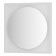 A mirror in a baguette frame with a 12 W LED light, 60x60 cm, sensory switch, warm white light,