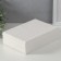 The casket to the leatherette for jewelry "Sleepy. Strips. Bant" White 17x24x7 cm