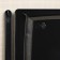Plastic disposable plastic 3 in 1: plate, fork, knife, square, black