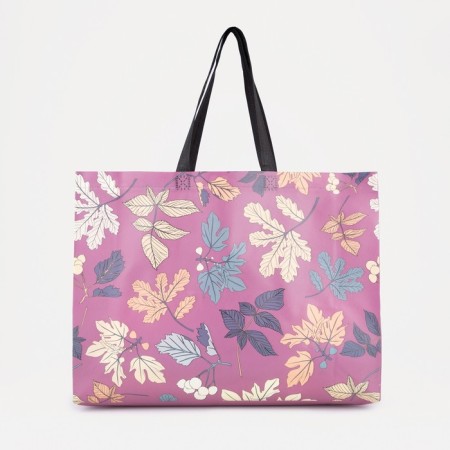 Household bag without fastening, purple color-1