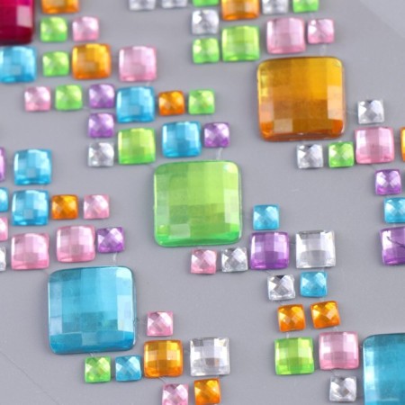 Sticker Plastic Ryza "Multi -colored Squares" MIX 27.5x10 cm-3