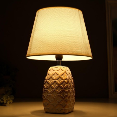 Table lamp 16445/1wt E14 40W white-gold 22x22x34 cm Risalux-2