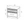 Rumba bedside table, 500 × 330 × 465 mm, the color of the sonoma / wenge oak