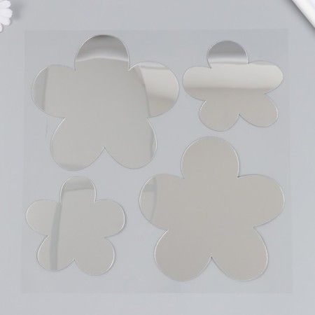 Interior mirror sticker "flowers" 38x31 cm-1