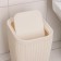 Garbage container "knitted weaving", 10 l, beige color