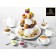 Porcelain porcelain plate with a thickened edge Wilmax Olivia Pro, D = 15 cm, white color