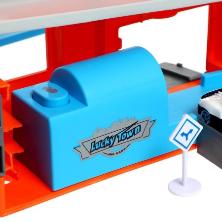 Parking "City", in a case with metal machines-10
