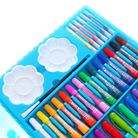 Set for drawing animals blue-7