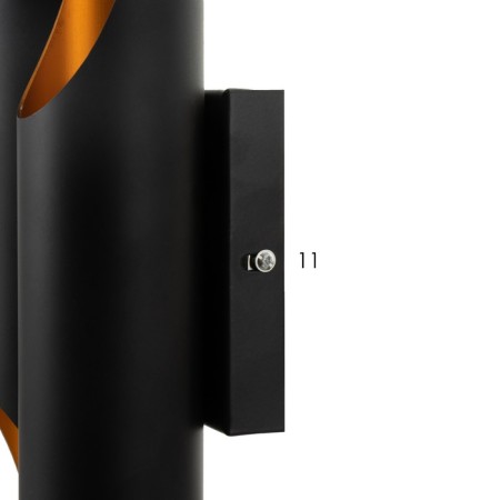 Sconces "bambo" 4he27 Black-gold 60x6x6cm-8