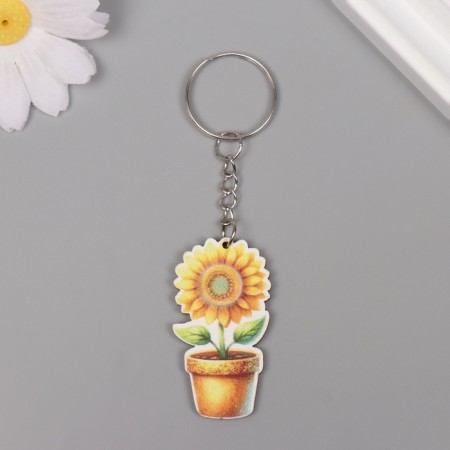 Tail tree "Sunflower in a pot" 4.6x2.5x0.3 cm