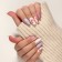 Follow nails "Spots", 12 pcs, with adhesive plates, forms of almonds, multi -colored