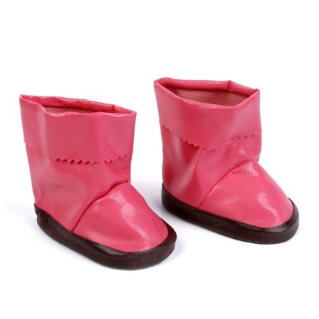 Boots with lapels for dolls, sole length: 7.5 cm., Pink color-2