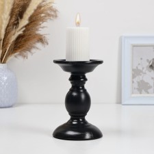 Ferdinand candlestick 16x10cm, black matte