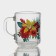 Glass glass "Tropical flowers", 200 ml, MIX drawing