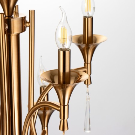 Trong chandelier 8x40W E14 brass 72x72x63 cm Bayerlux-4