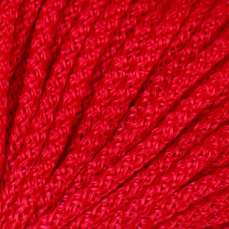 Knitted polypropylene 4 mm red cord 50m-2