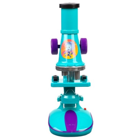 Microscope fixiki with a set for research, light, mix-13