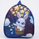 Baby backpack for a girl "Bunny in a balloon"