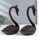 Souvenir Chugun "Two Swan" set 2 pcs 20x8x15 cm