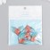 Decor for creativity plastic "Tail of a mermaid with golden lines" orange-blue 3x2.4 cm