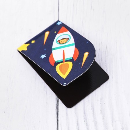 A set of magnetic bookmarks "for space knowledge", 4 pcs.-2