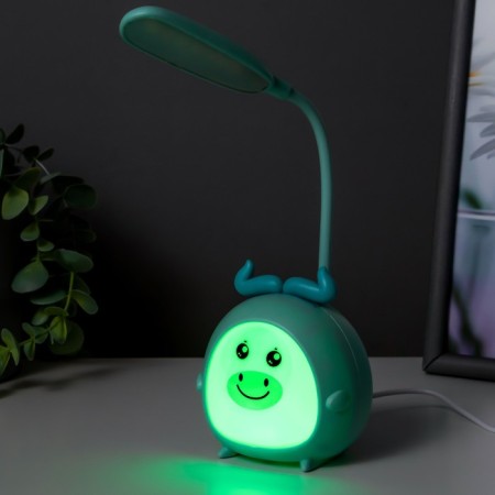 Hand lamp "Fairy -tale moose" LED 3W USB Blue 8.5x8x22 cm Risalux-2