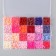 Decor for creativity plastic "Palette of red, pink" d = 0.6 cm nr 24 colors 18.5x13x2 cm