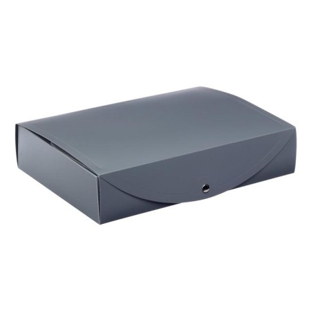 Archive box on the A4 Calligrata button, 70 mm, 800 μm, collapsible, gray-1